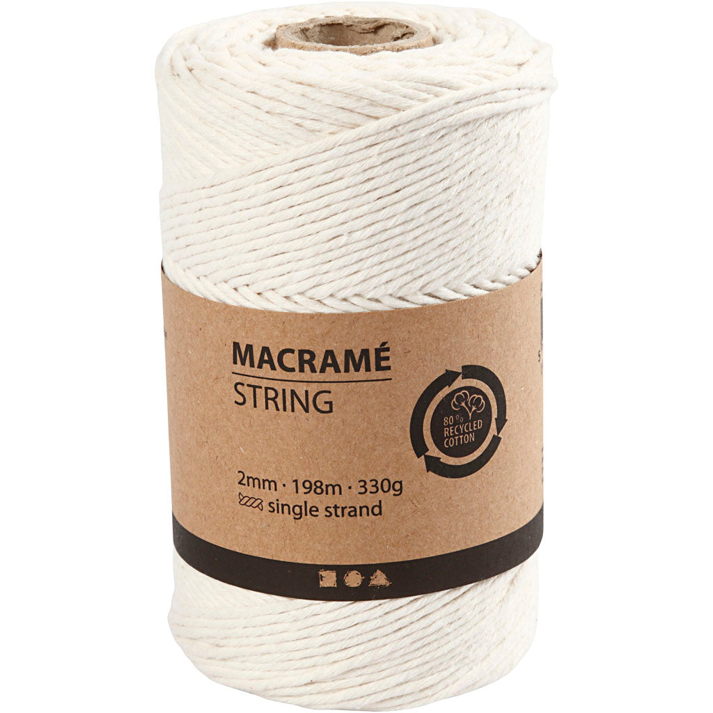 Creativ Company - Creativ Company Https://www.cchobby.nl/macrame-koord-l-198-m-d-2-mm-off-white-330-gr-1-rol