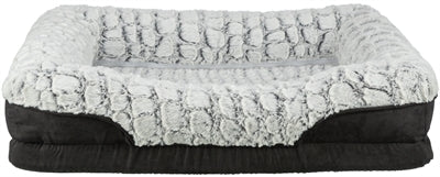 Trixie - vital hondenmand lino - hoekig - zwart grijs - 70x55 cm