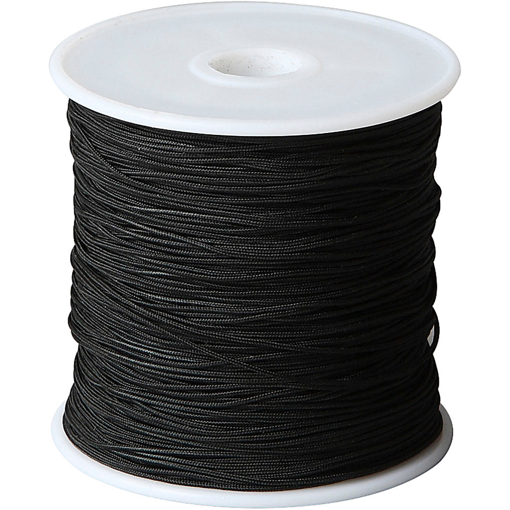 Creativ Company - Creativ Company Https://www.cchobby.nl/polyester-koord-dikte-0-8-mm-zwart-50-m-1-rol