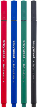 Bruynzeel - Fineliner - set 4 basis kleuren -