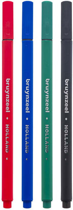 Bruynzeel - Fineliner - set 4 basis kleuren -