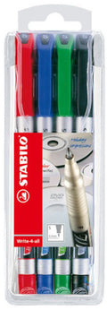 STABILO - STABILO write-4-all superfijn (04 mm) permanente marker - 4dlg.