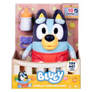 Spectron - Spectron Bluey pluche interactieve knuffel en verzorg baby