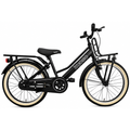 Kyoso - Kyoso Kinderfiets blossom classic 20 inch met remnaaf - mat zwart / roze