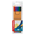 Stabilo - Stabilo point 88 - fineliner - set met 6 stuks
