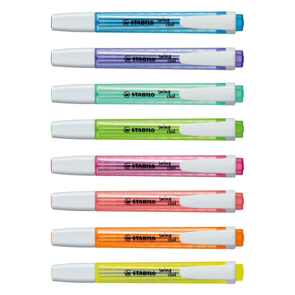 Stabilo swing cool - markeerstift - set met 8 stuks