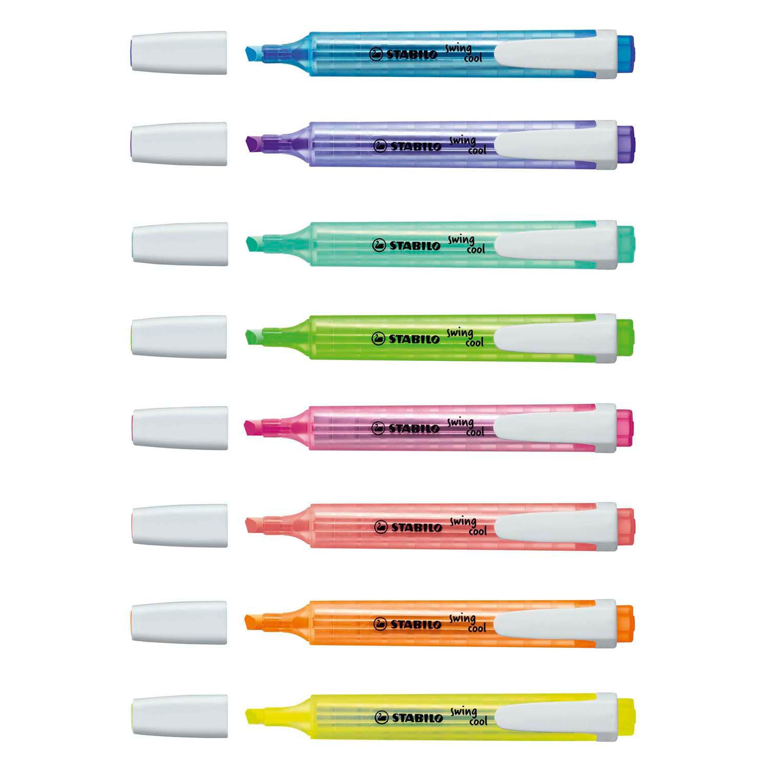 Stabilo swing cool - markeerstift - set met 8 stuks