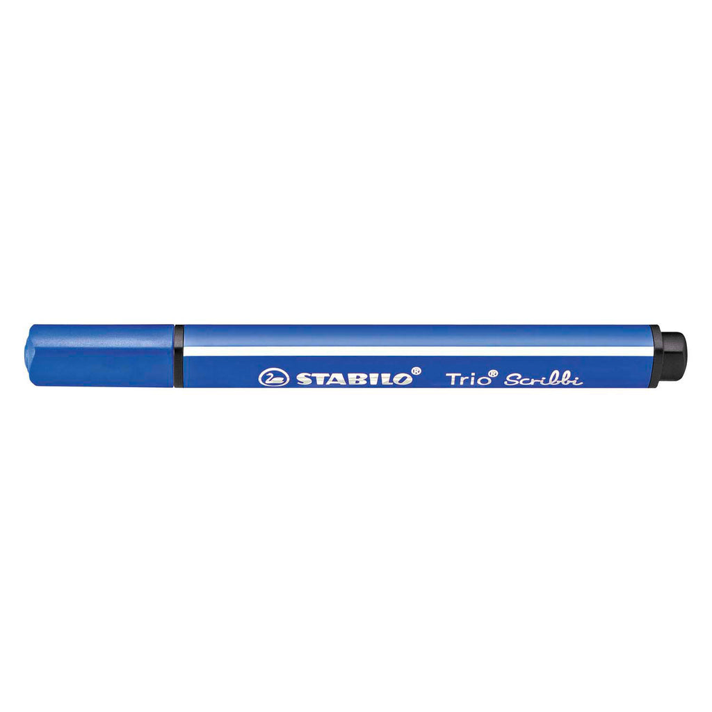 Stabilo - Stabilo trio scribbi - viltstift met meeverende punt - blauw