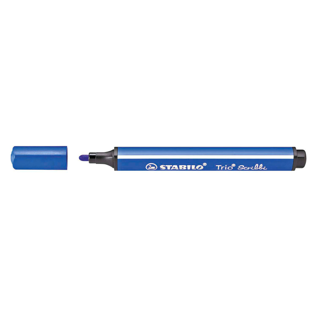 Stabilo - Stabilo trio scribbi - viltstift met meeverende punt - blauw