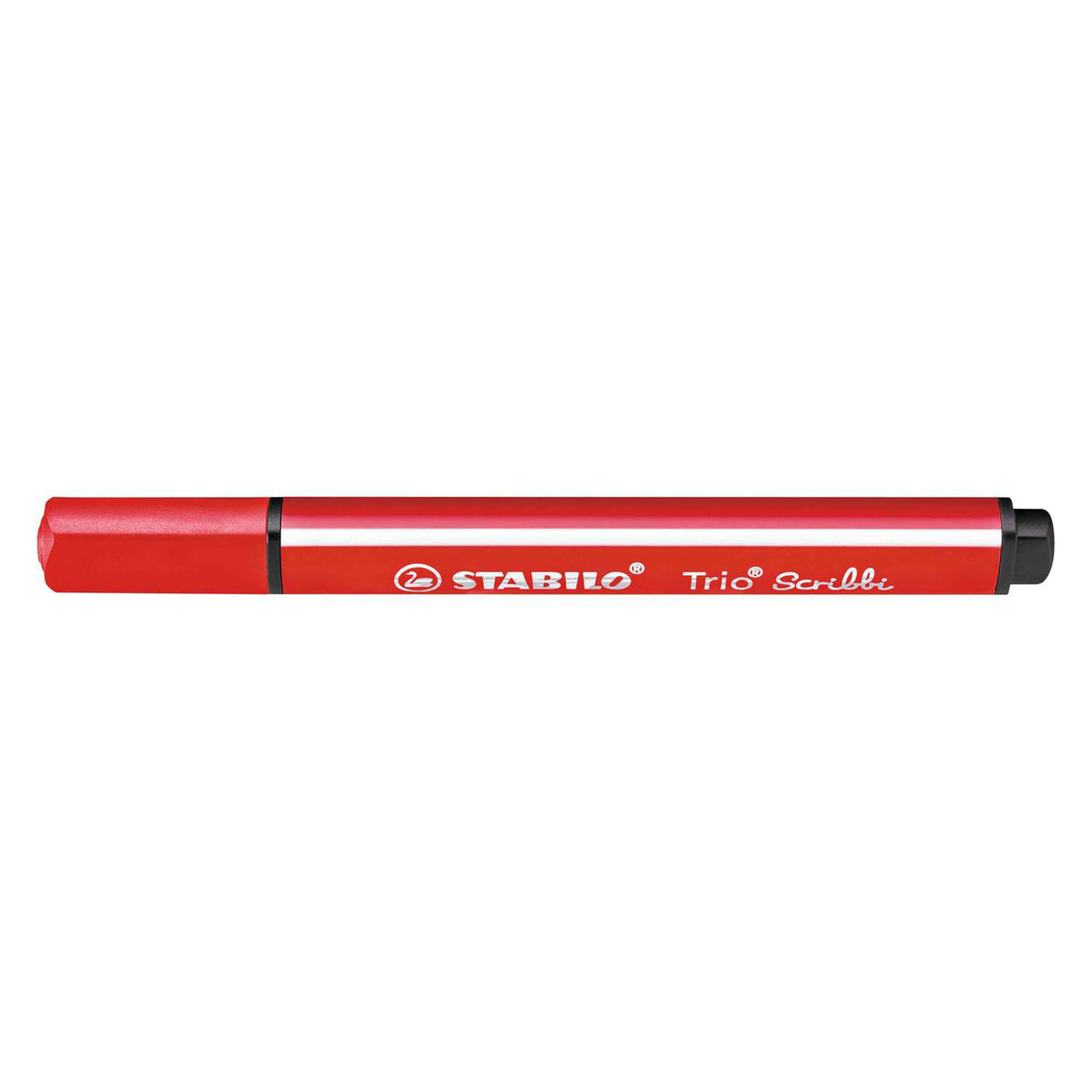 Stabilo - Stabilo trio scribbi - viltstift met meeverende punt - rood