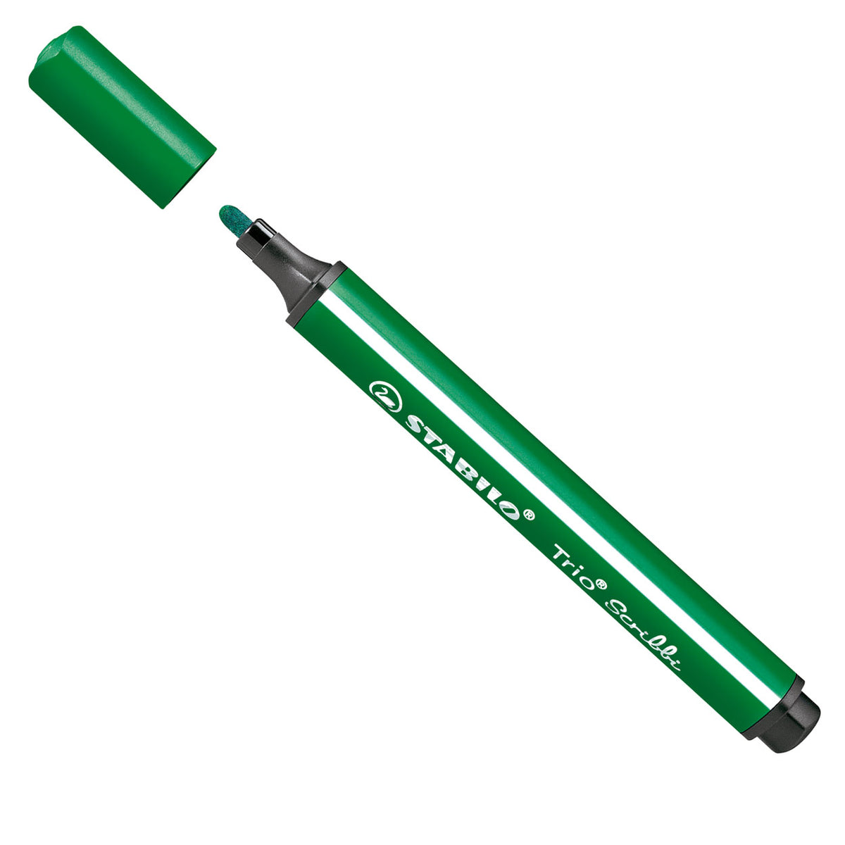 Stabilo - Stabilo trio scribbi - viltstift met meeverende punt - groen