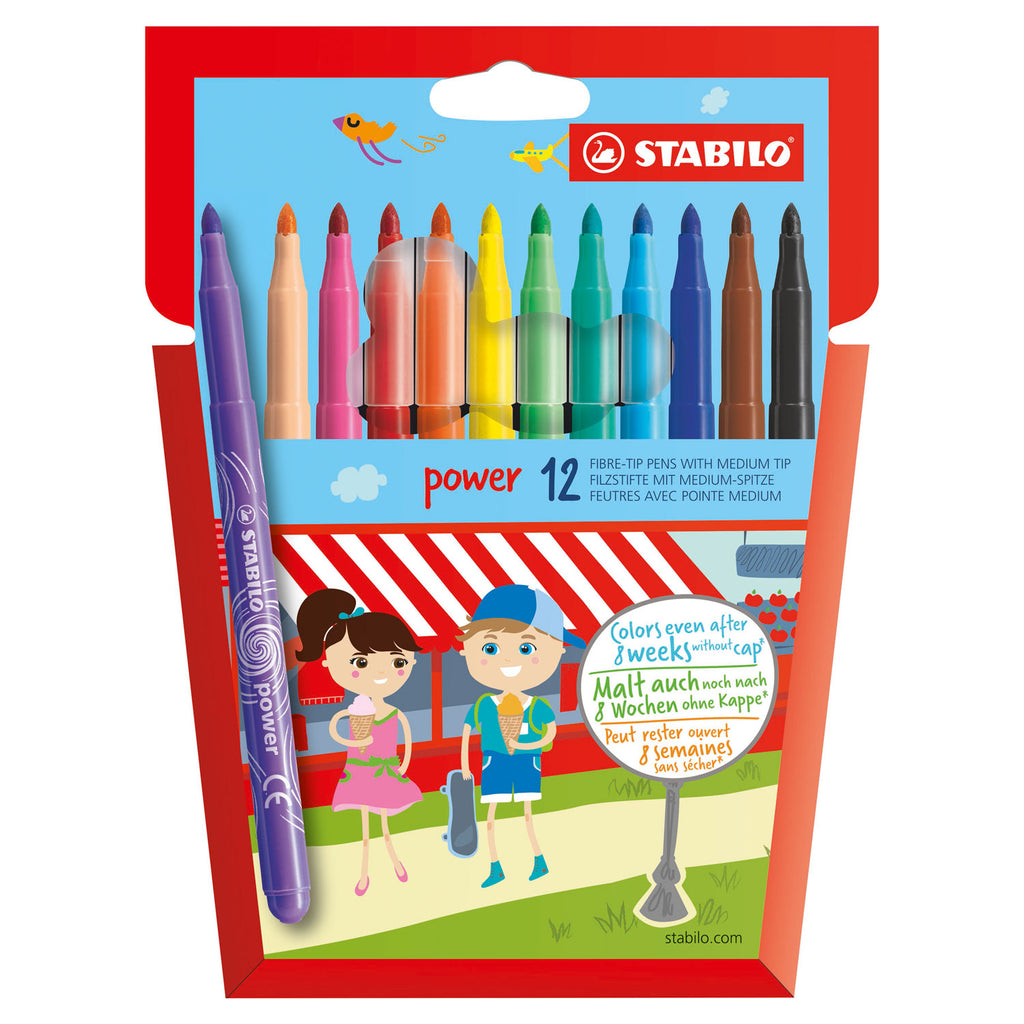 Stabilo - Stabilo power - viltstift - set met 12 stuks