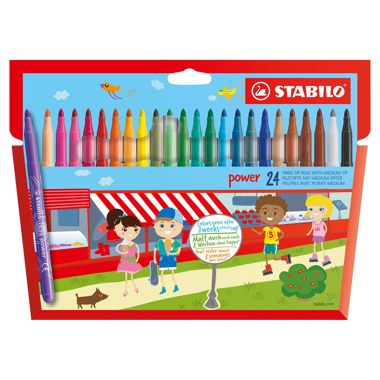 Stabilo - Stabilo power - viltstift - set met 24 stuks