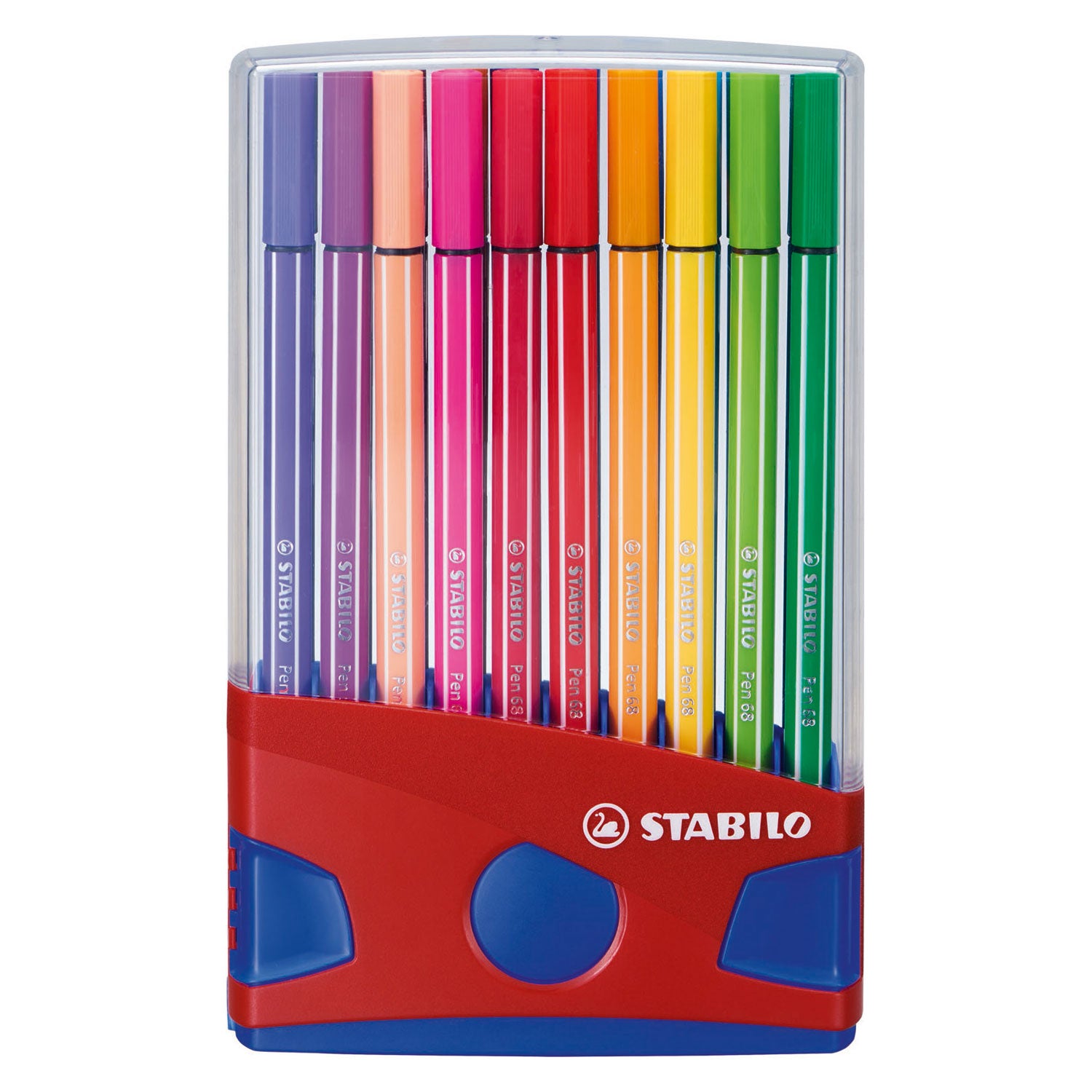 Stabilo - Stabilo pen 68 - viltstift - colorparade - set 20 stuks- rood