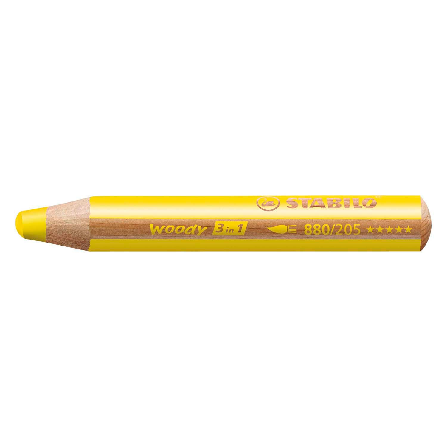 STABILO - STABILO woody 3 in 1 - multitalent kleurpotlood - geel