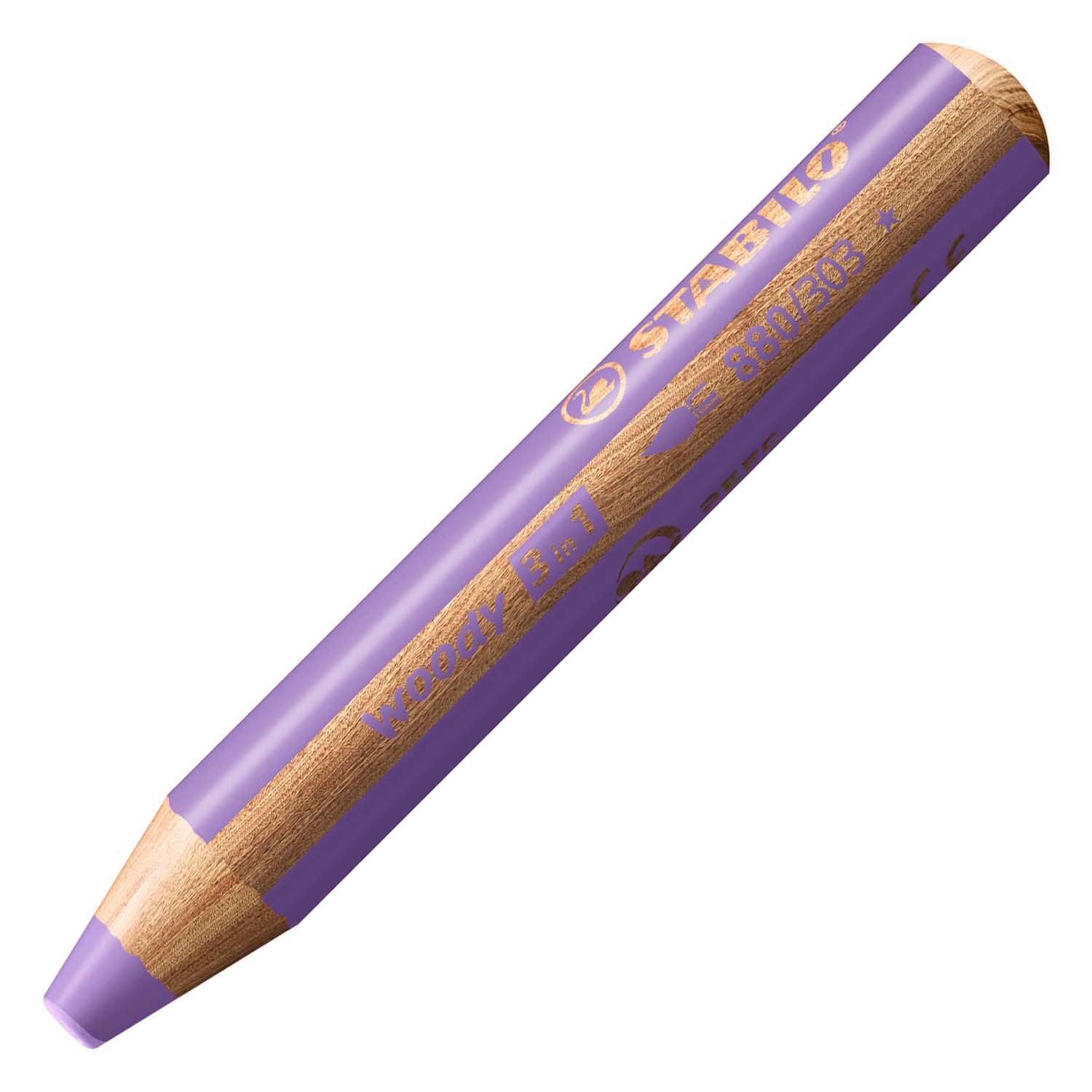 Stabilo woody 3 in 1 - multitalent kleurpotlood - pastel lila