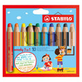 Stabilo - Stabilo woody 3 in 1 - multitalent potlood - set 10 stuks