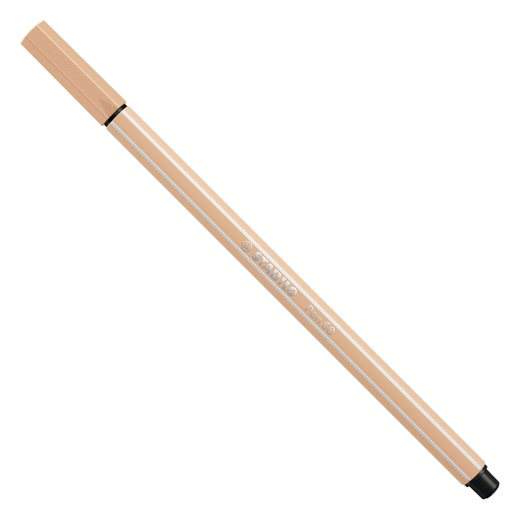 Stabilo pen 68 - premium viltstift - nude - doos 10 stuks