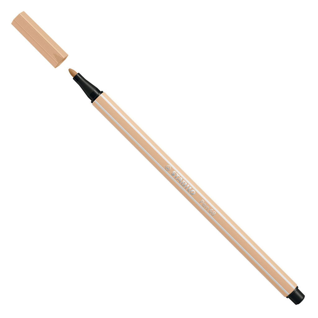 Stabilo pen 68 - premium viltstift - nude - doos 10 stuks