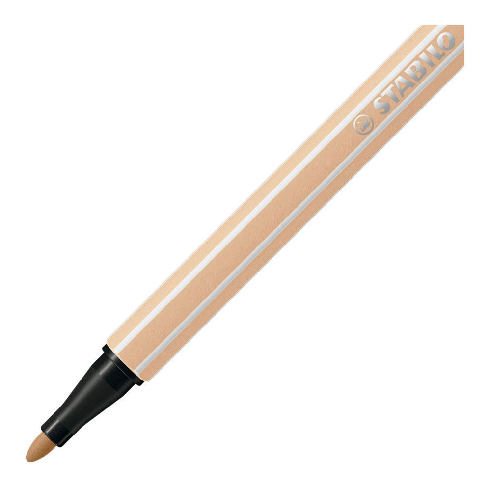 Stabilo pen 68 - premium viltstift - nude - doos 10 stuks