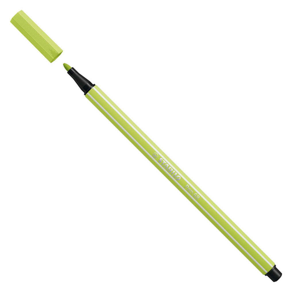 Stabilo viltstift pen 68 14 vleugje limoen