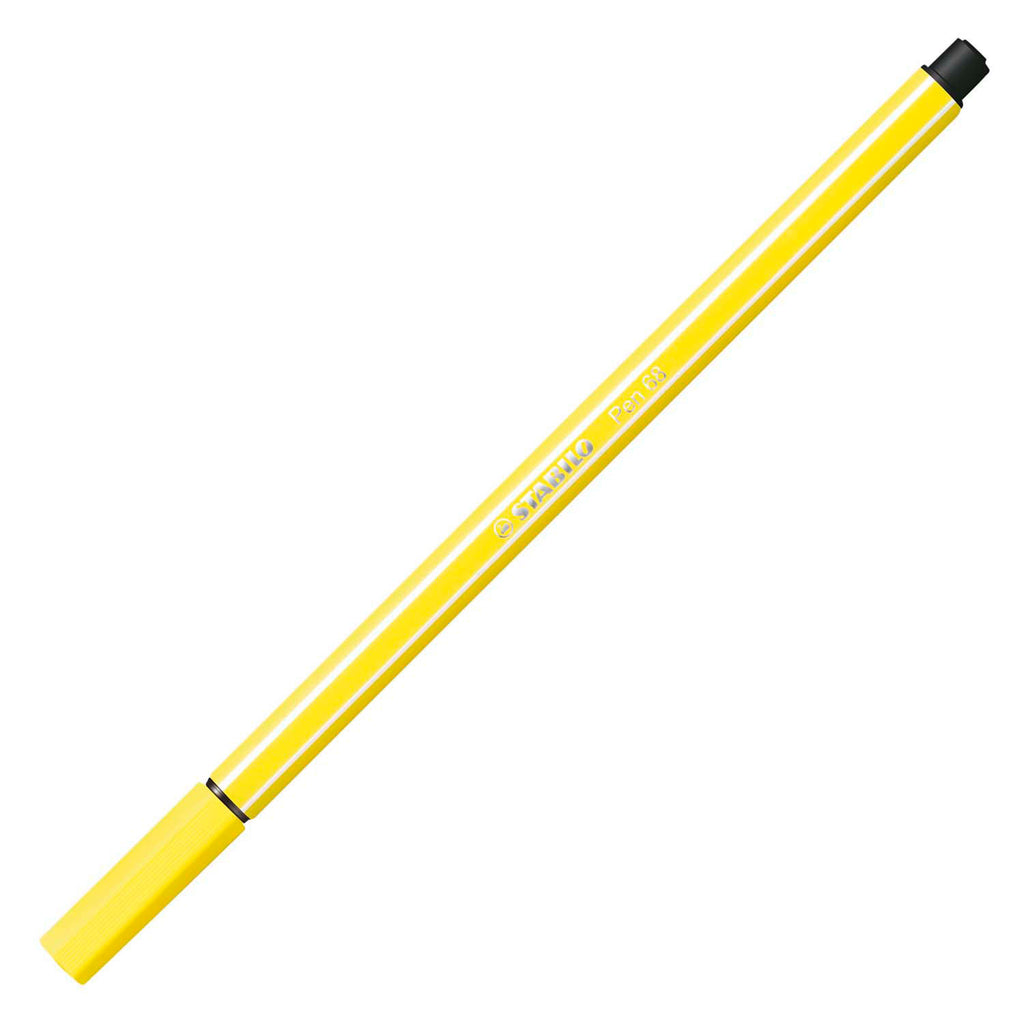 Stabilo pen 68 - viltstift - citroen geel (68 24)