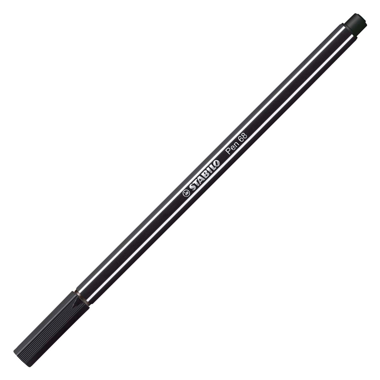 Stabilo pen 68 - premium viltstift - zwart - doos 10 stuks