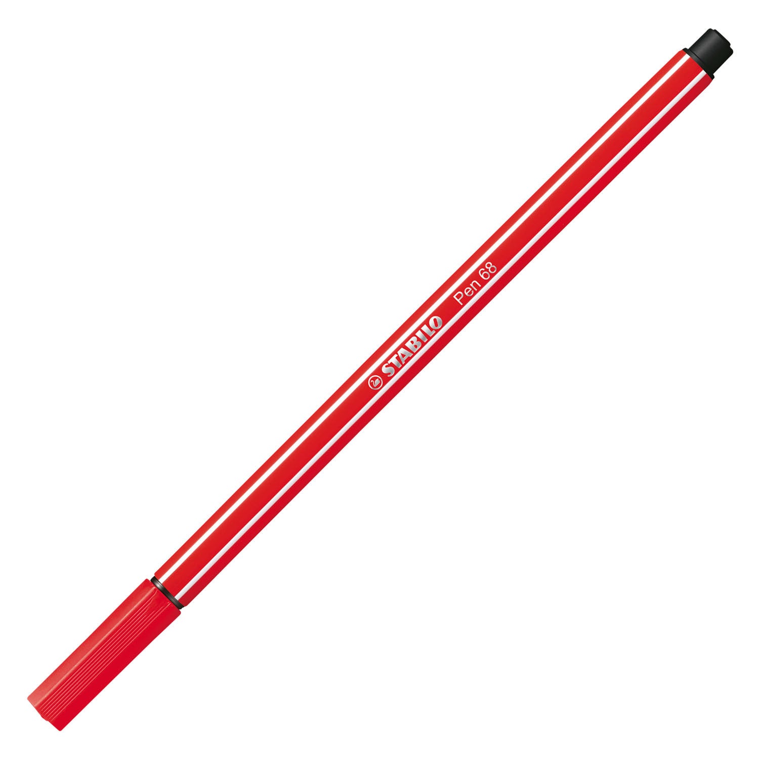 Stabilo pen 68 - premium viltstift - karmijnrood - doos 10 stuks