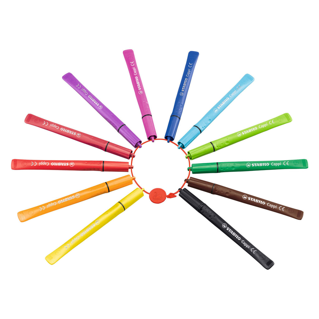 STABILO - STABILO cappi - viltstift - set met 12 stuks