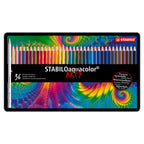 Stabilo aquacolor - aquarel kleurpotlood - metalen set 36 st.