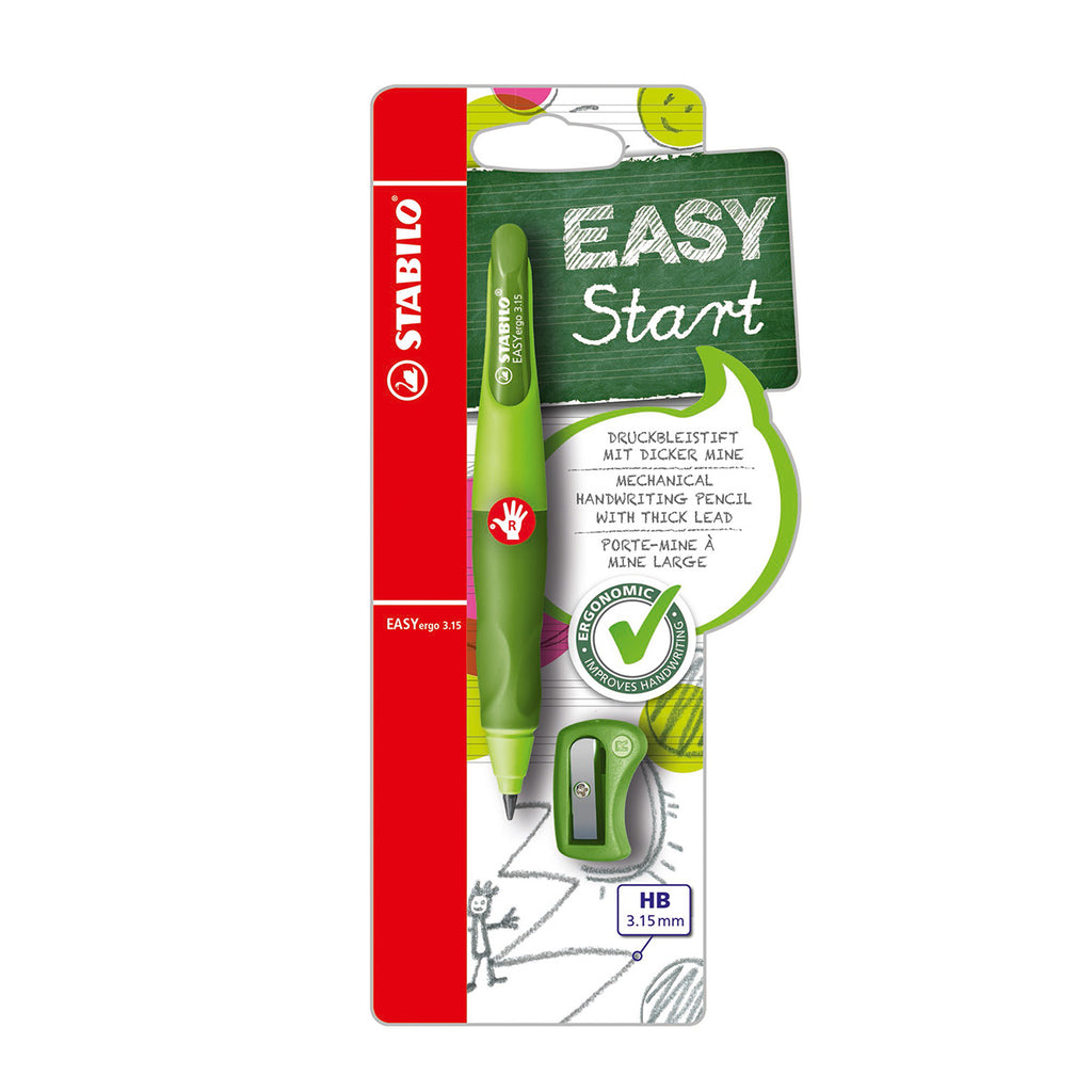 STABILO - STABILO easyergo 3.15 - ergonomisch vulpotlood - rechtshandig - groen