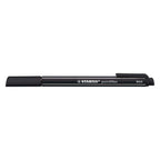 Stabilo pointmax - hardtip fineliner 0,8 mm - nylon punt - zwart - doos 10 stuks