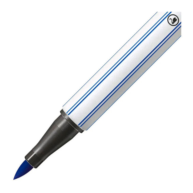 Stabilo pen 68 brush viltstift - ultramarijn