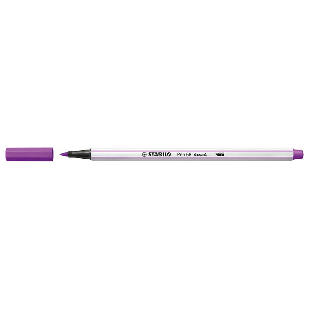 Stabilo pen 68 brush - viltstift - lila (58)