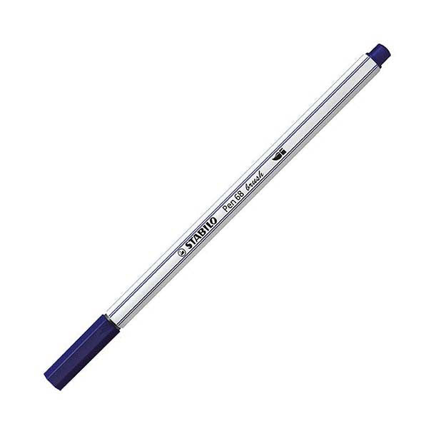 Stabilo - Stabilo pen 68 brush - viltstift - pruissisch blauw (22)