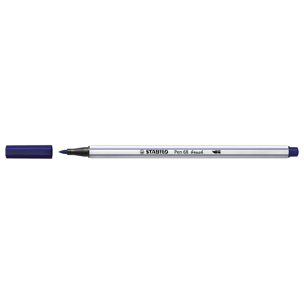 Stabilo - Stabilo pen 68 brush - viltstift - pruissisch blauw (22)