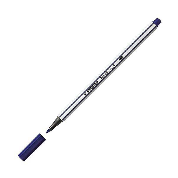 Stabilo - Stabilo pen 68 brush - viltstift - pruissisch blauw (22)