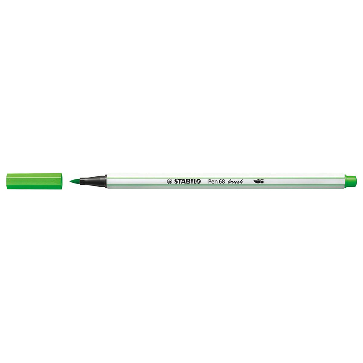 Stabilo pen 68 brush - viltstift - lichtgroen (33)