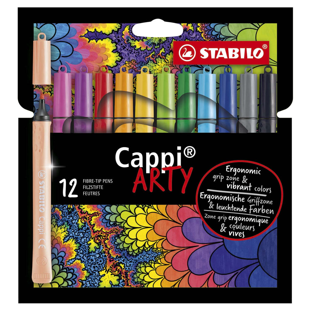 Stabilo - Stabilo cappi - viltstift - arty - set met 12 kleuren
