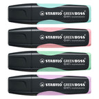 STABILO - STABILO green boss pastel - markeerstift - set met 4 stuks