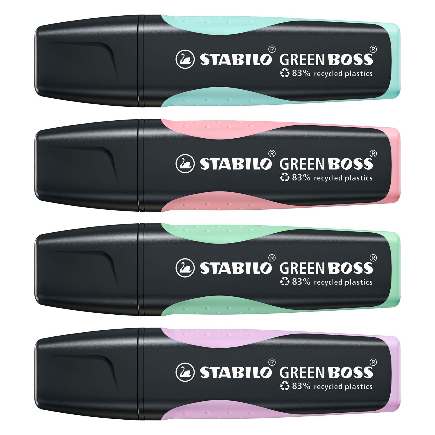 STABILO - STABILO green boss pastel - markeerstift - set met 4 stuks