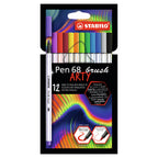 STABILO - STABILO pen 68 brush - viltstift - arty - set met 12 stuks