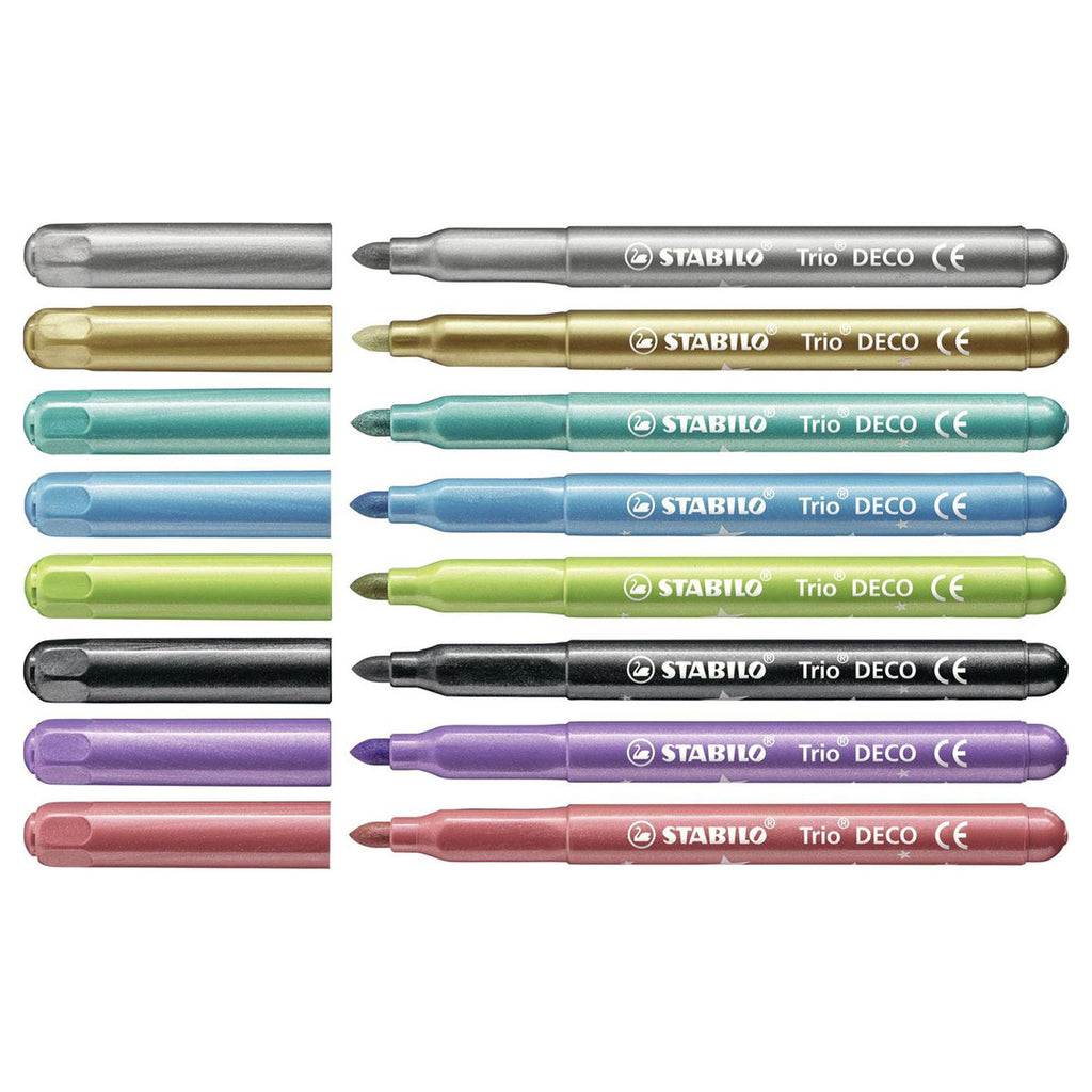 Stabilo trio deco etui 8 st