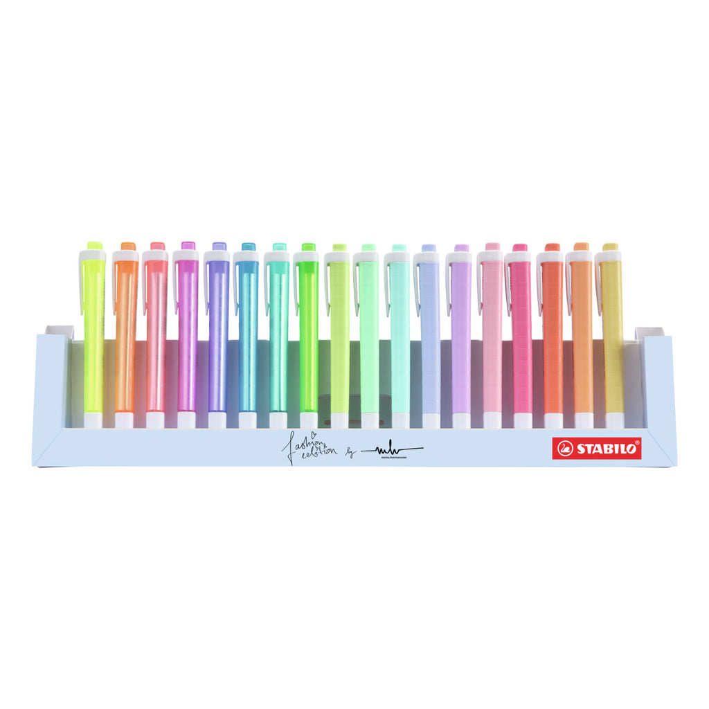 Stabilo - Stabilo swing cool - markeerstift - 18 stuks deskset