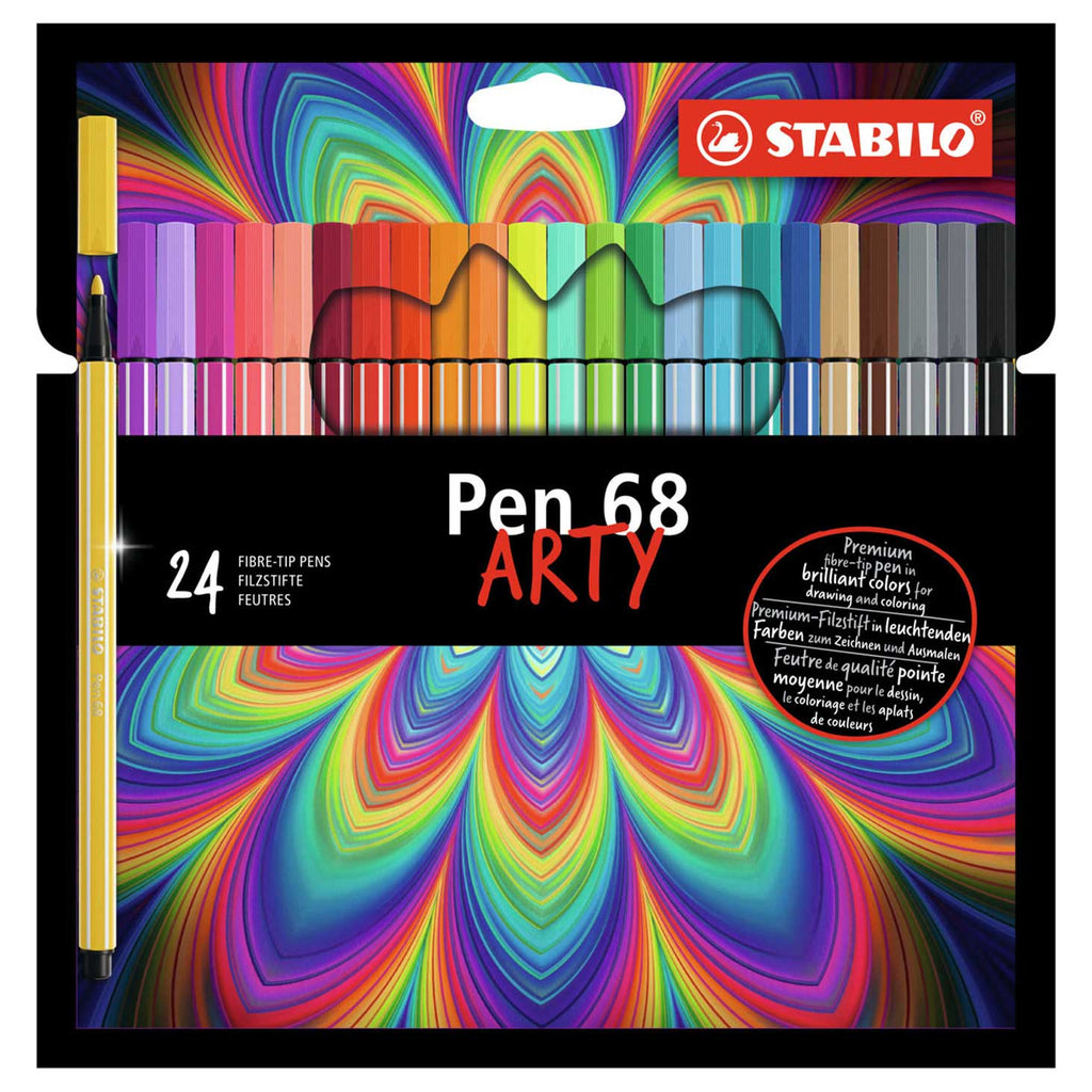 Stabilo pen 68 - viltstift - arty - set met 24 stuks