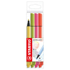 Stabilo pointmax pastel - hardtip fineliner - set met 4 stuks