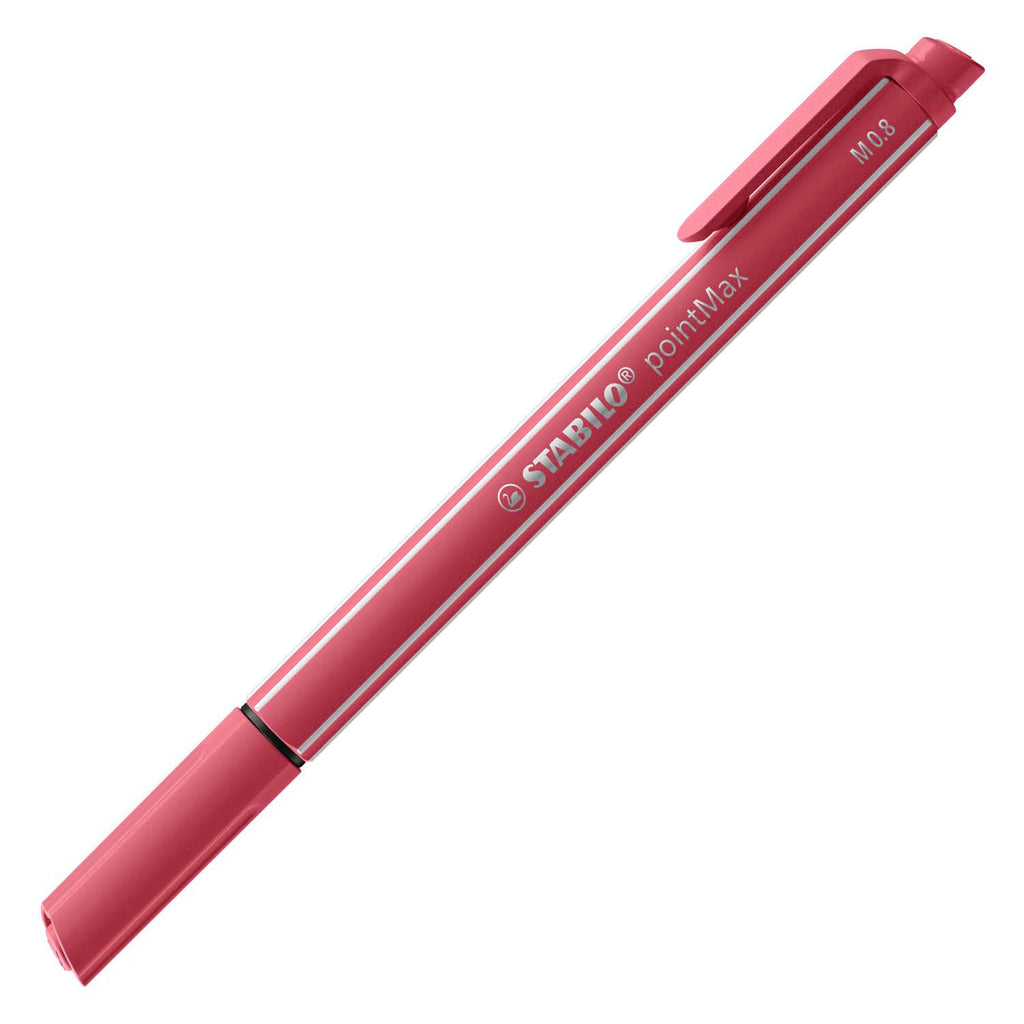 STABILO - STABILO pointmax - hardtip fineliner 08 mm - nylon punt - etui met 15 kleuren
