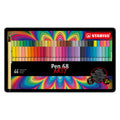 Stabilo pen 68 - viltstift - arty - metalen set 65 st.