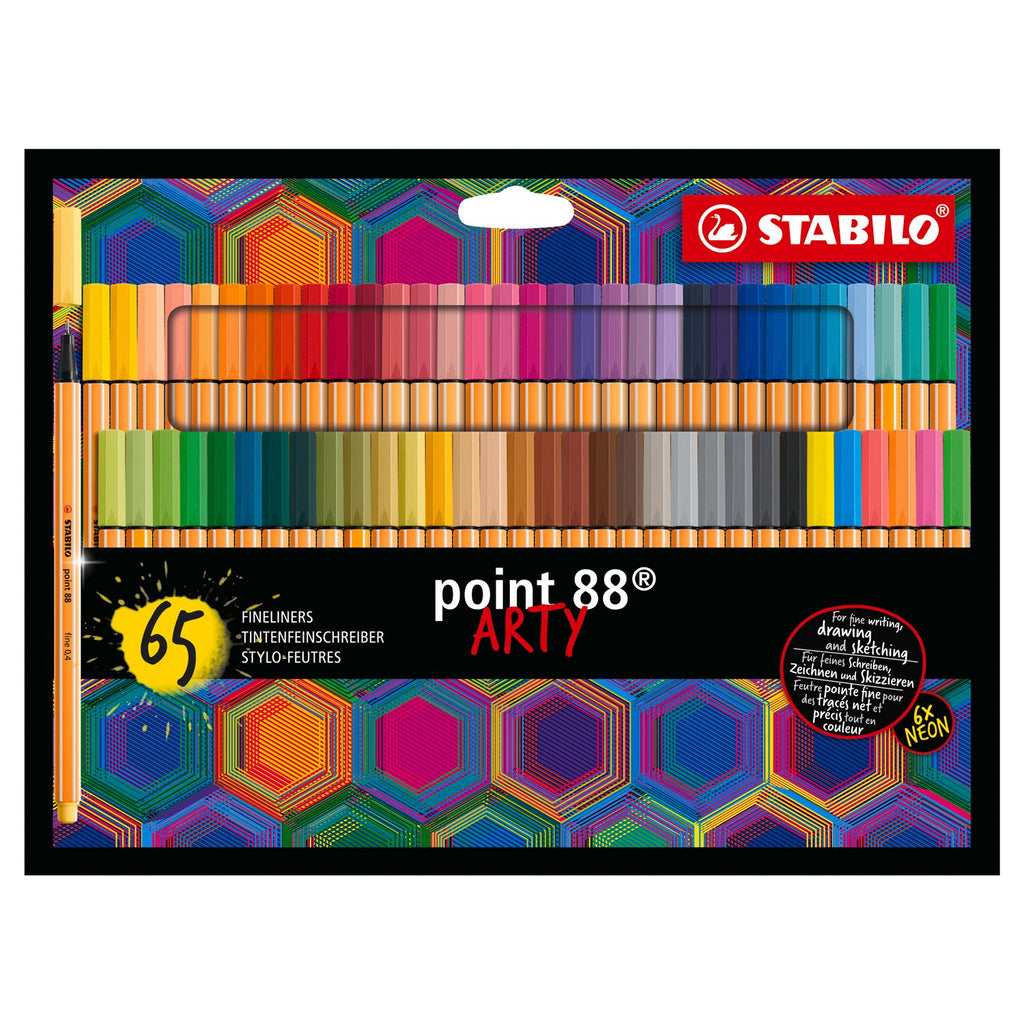 Stabilo - Stabilo point 88 - fineliner - arty - set met 65 stuks