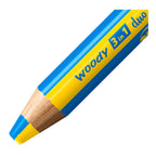 Stabilo woody 3 in 1 duo - multitalent kleurpotlood - set 6 st. + puntenslijper
